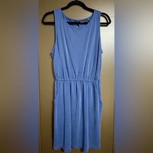 Tahari Blue Sleeveless Dress